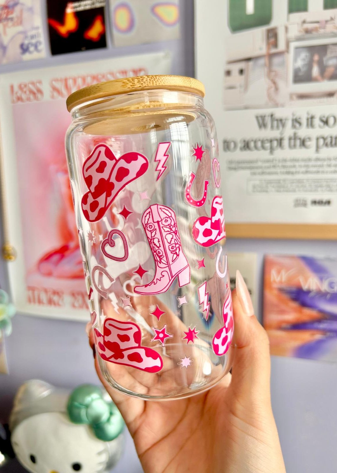 Cowgirl Dreams Glass Can