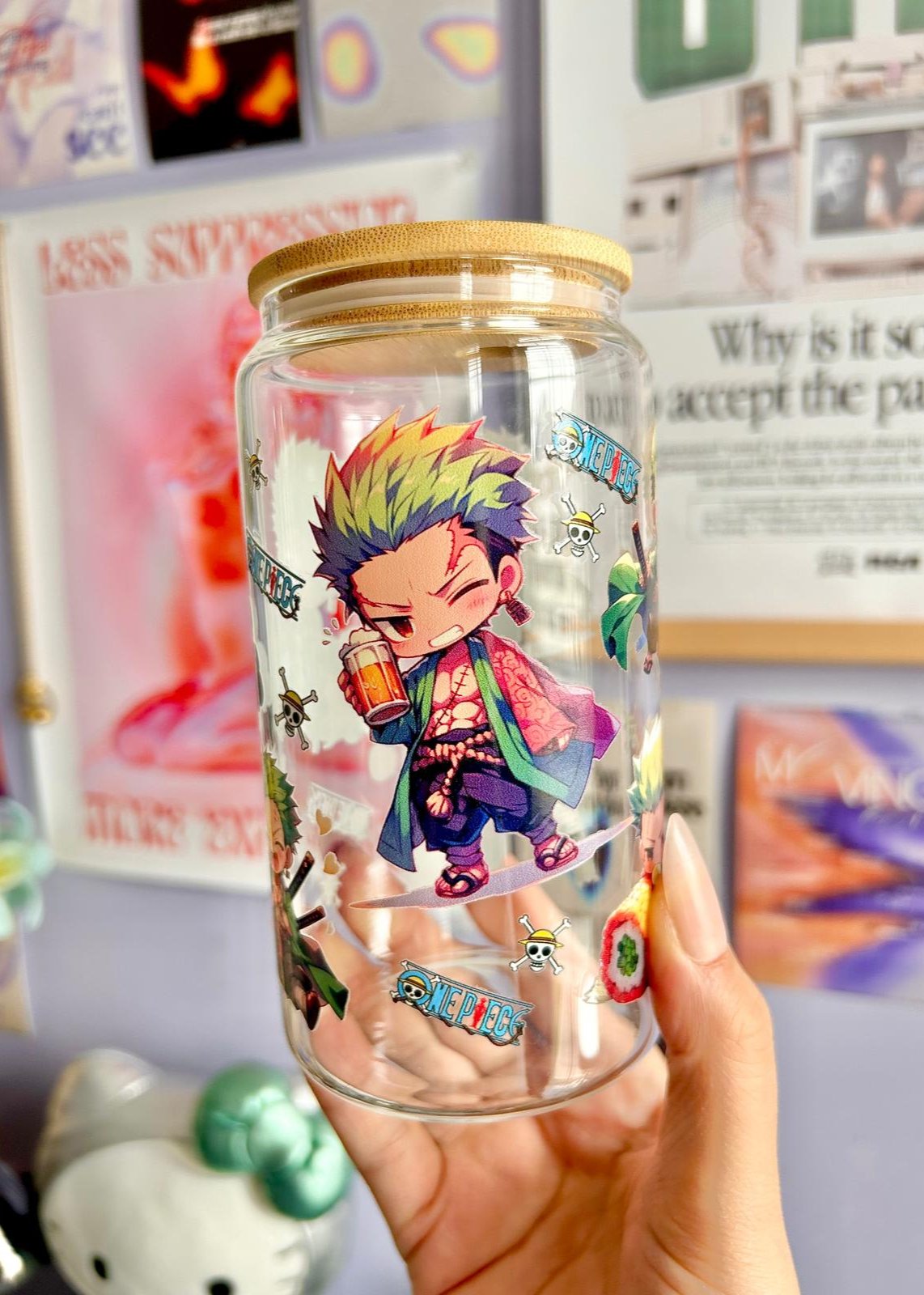 Zoro One Piece Glass Can