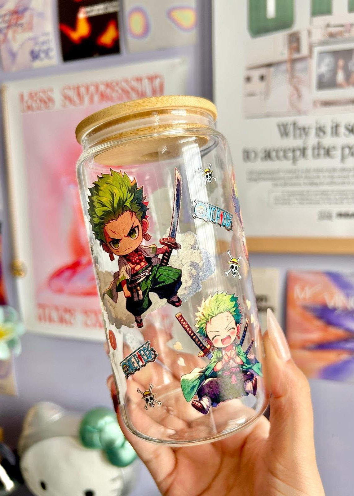 Zoro One Piece Glass Can