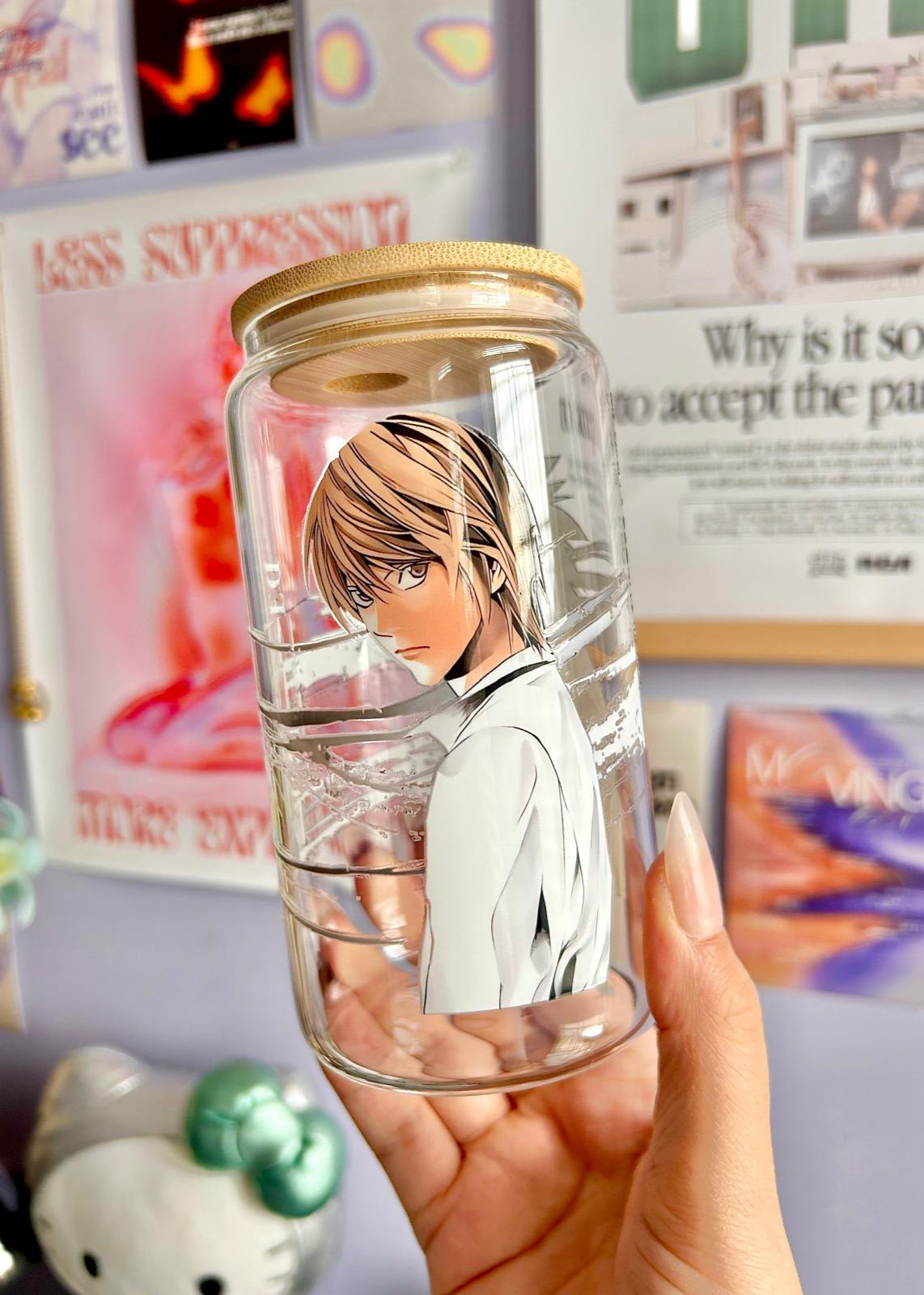 Death Note Glass Can