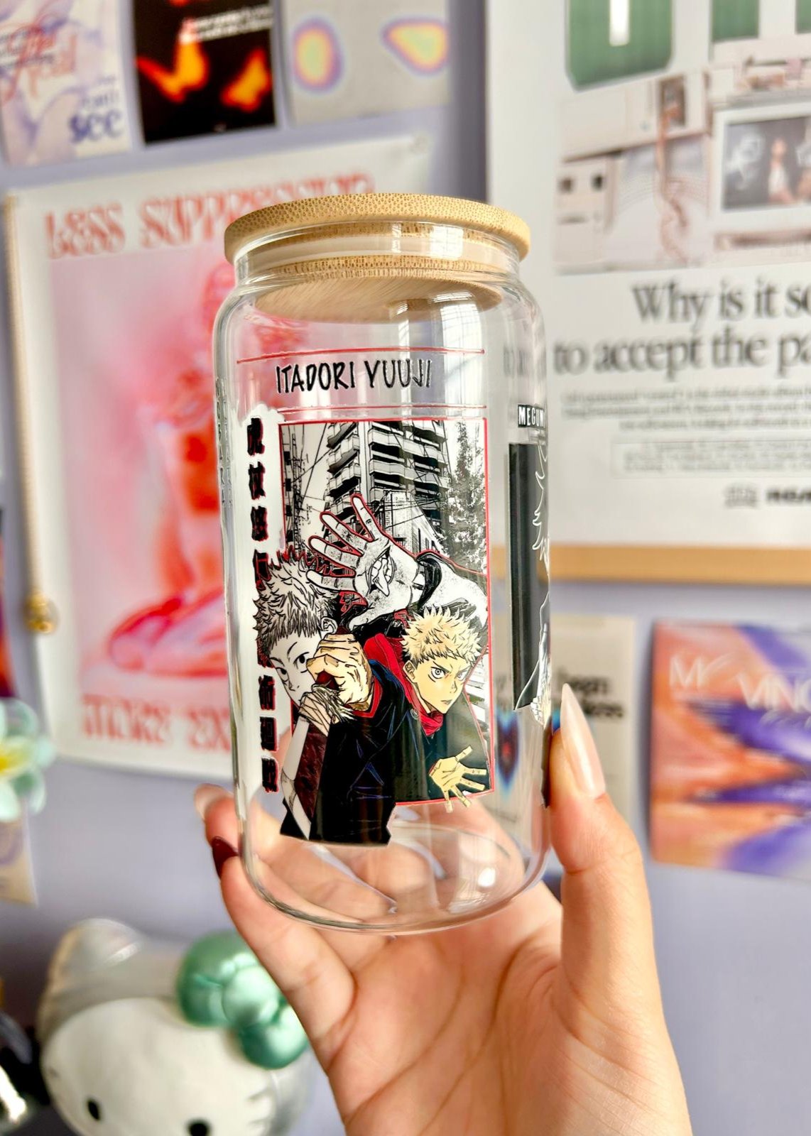 Jujutsu Kaisen Glass Can
