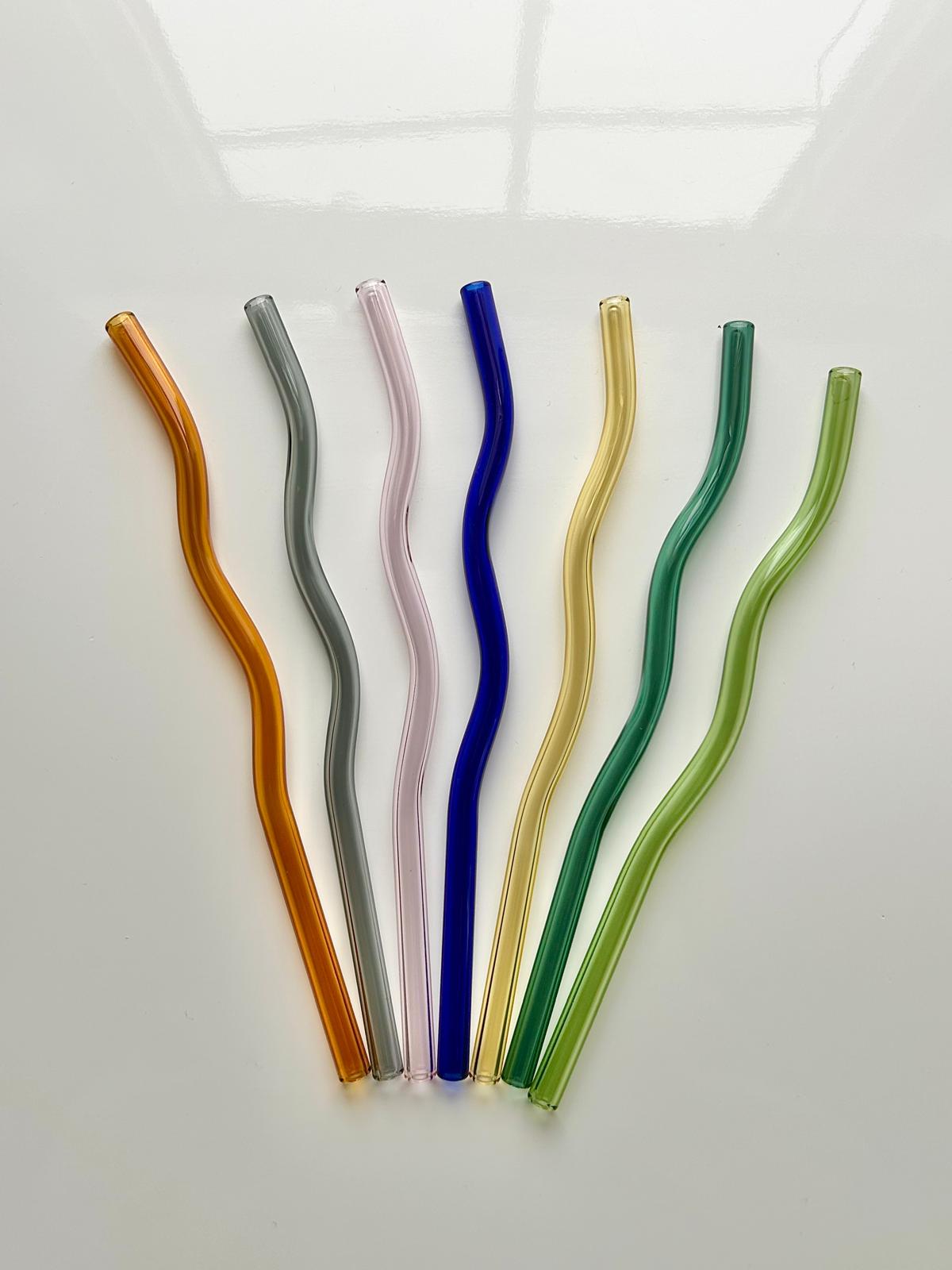 Wavy Glass Straw
