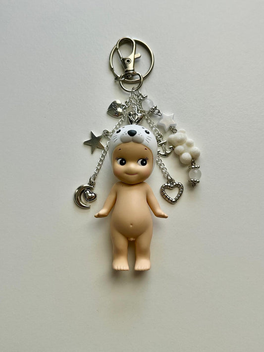 White Bear Sonny Angel Keychain Charm