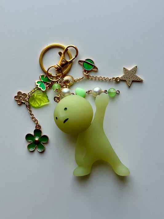 Smiski Twist Pose Keychain Charm