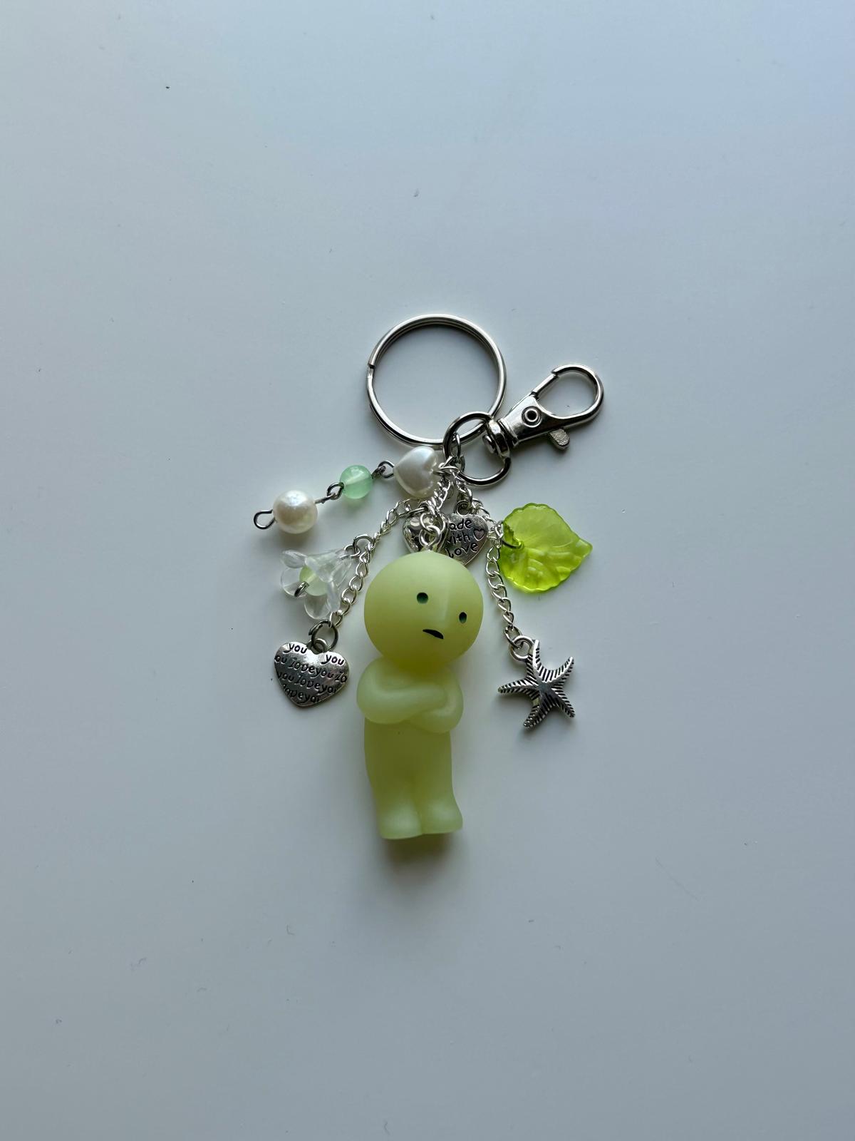 Little Smiski Group Keychain Charms