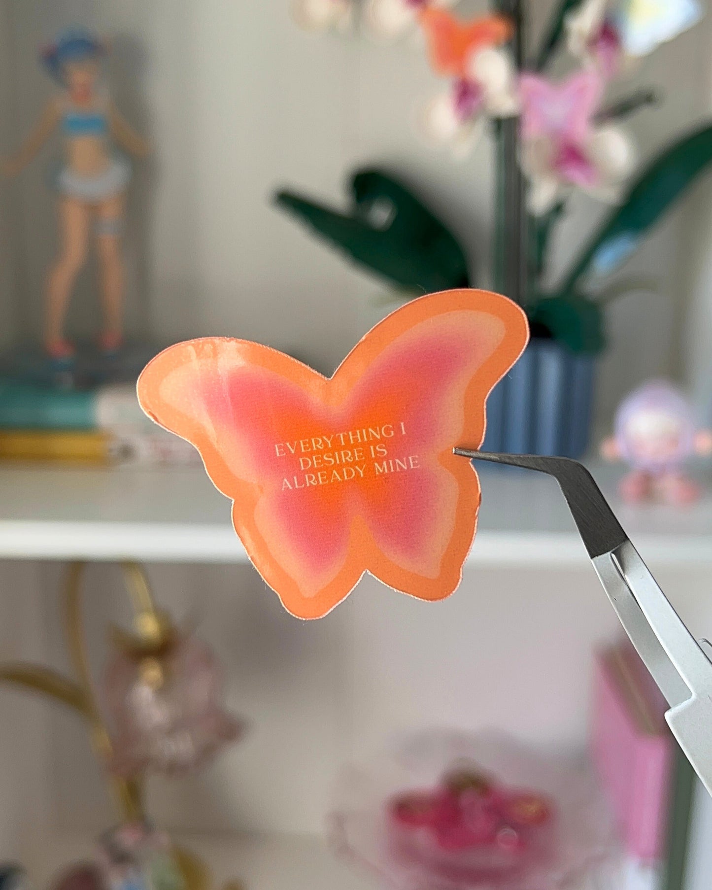 Everything I Desire is Already Mine - Glossy Laminate Sticker
