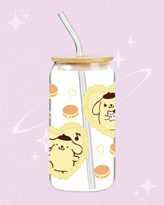Sanrio Pompompurin Glass Can