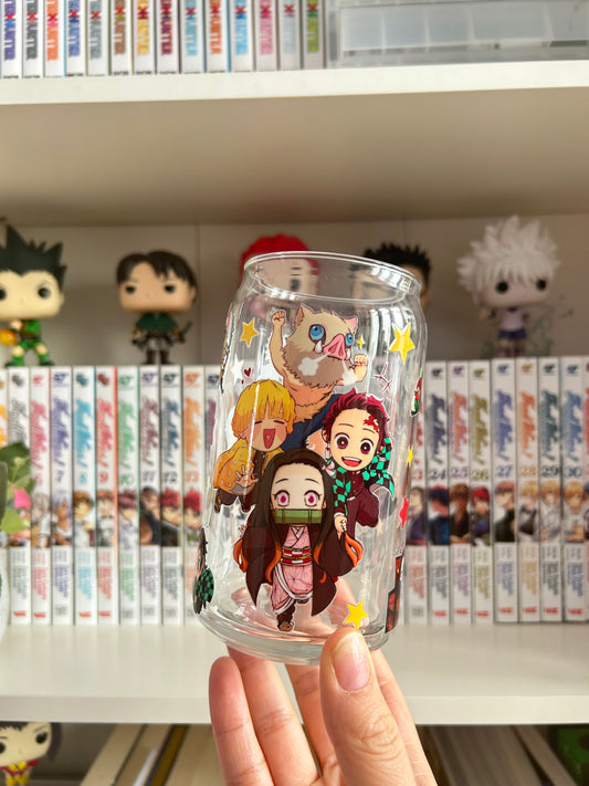 Demon Slayer 2 Anime Glass Can