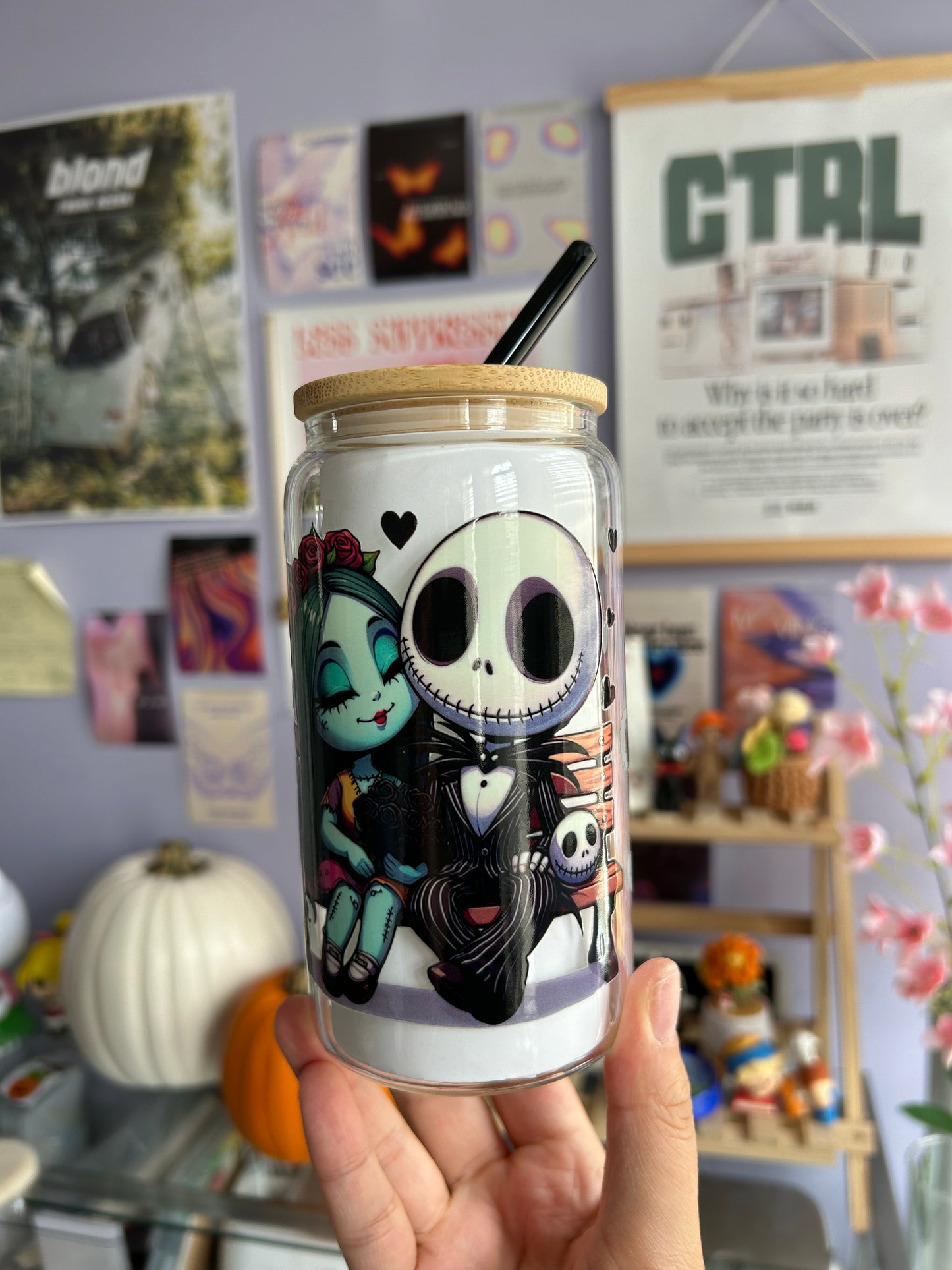 Jack Skellington Glass Can