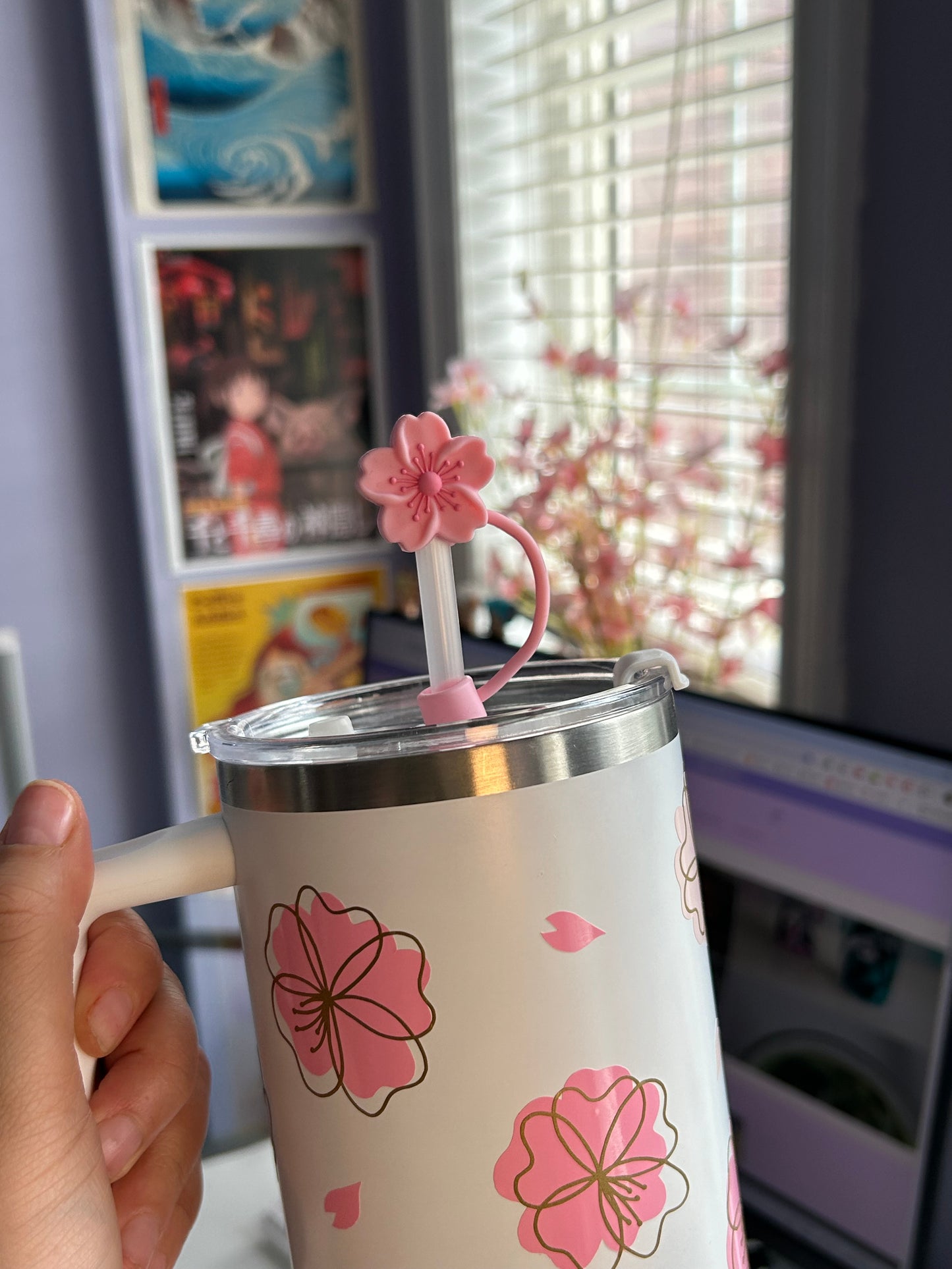 Pink Floral Tumbler