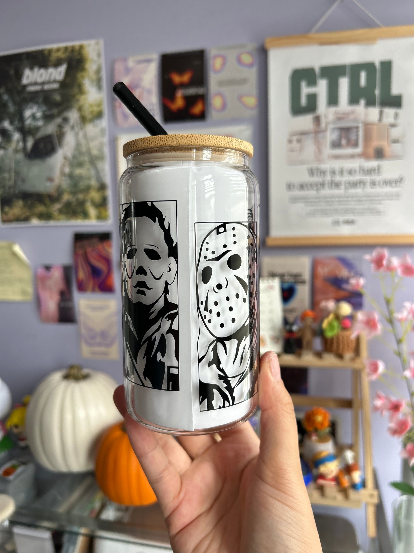 Horror Villains Glass Can