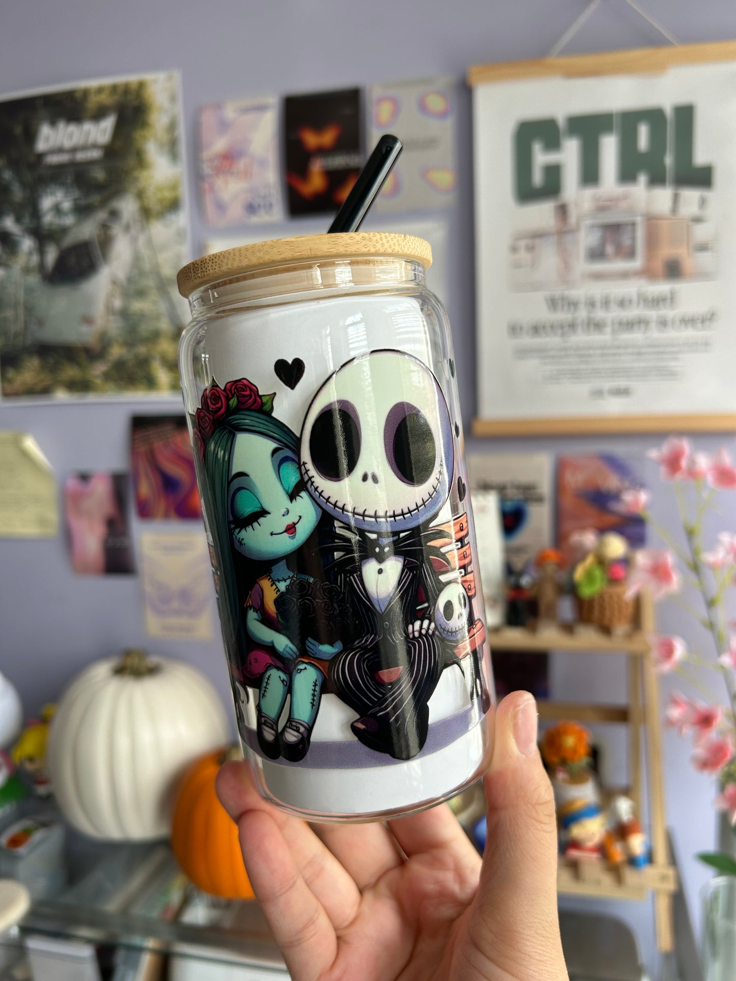 Jack Skellington Glass Can