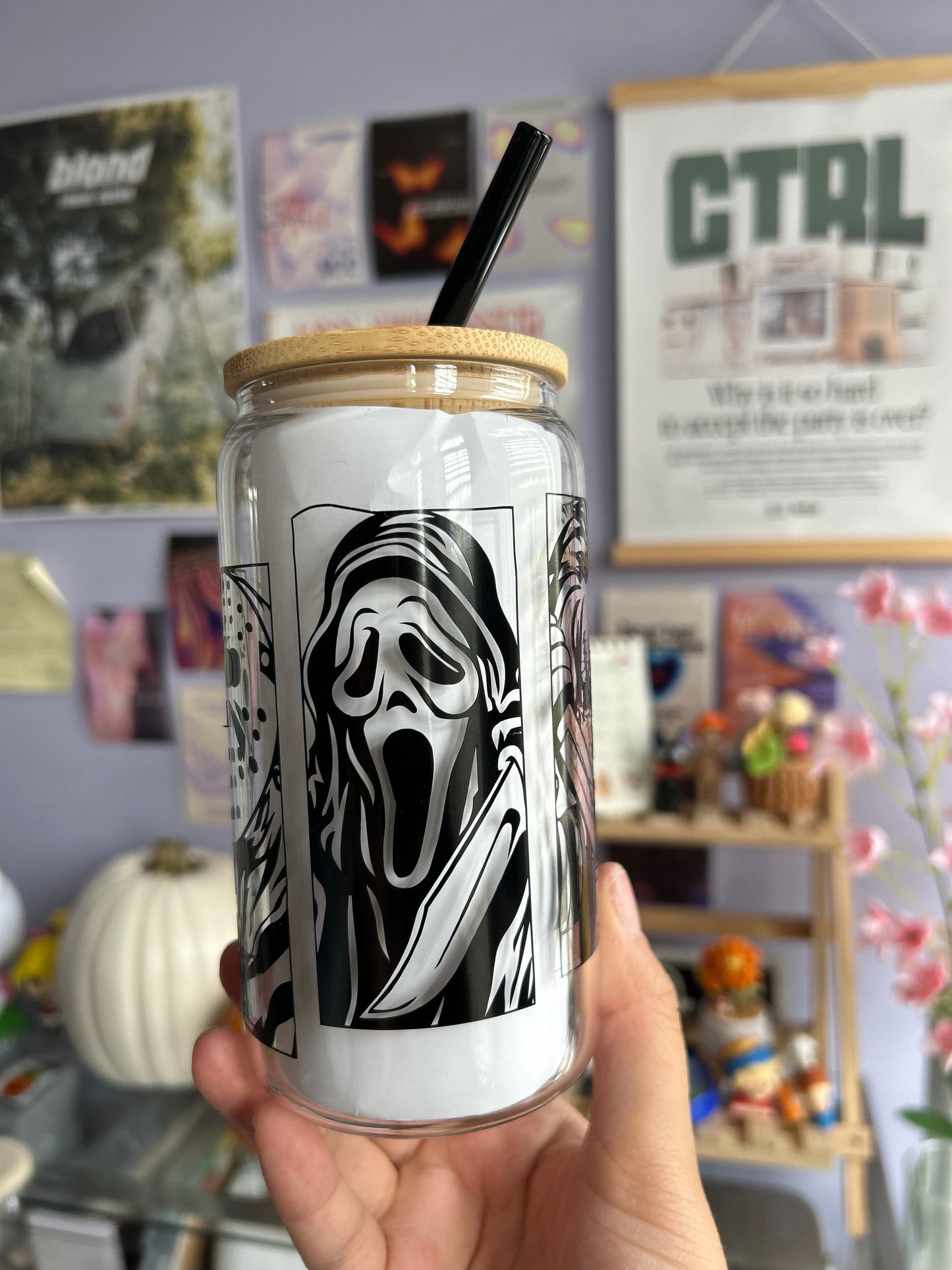 Horror Villains Glass Can