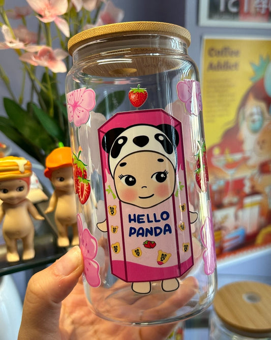 Sonny Angel Hello Panda Glass Can