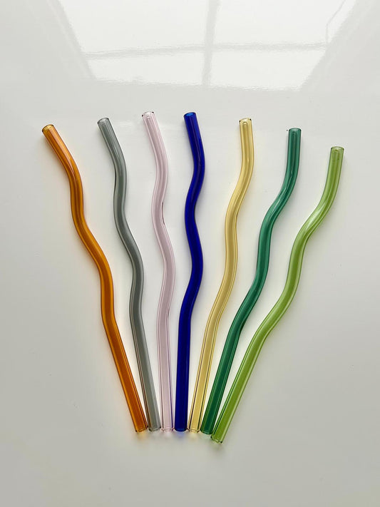 Wavy Glass Straw