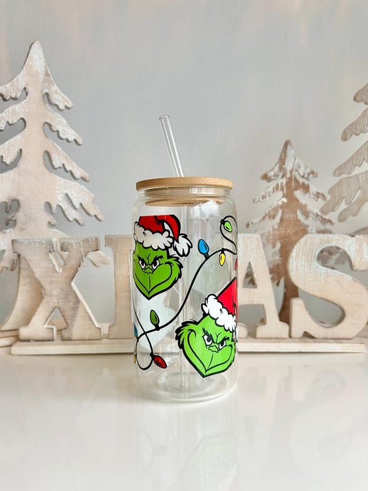 The Grinch Glass Can