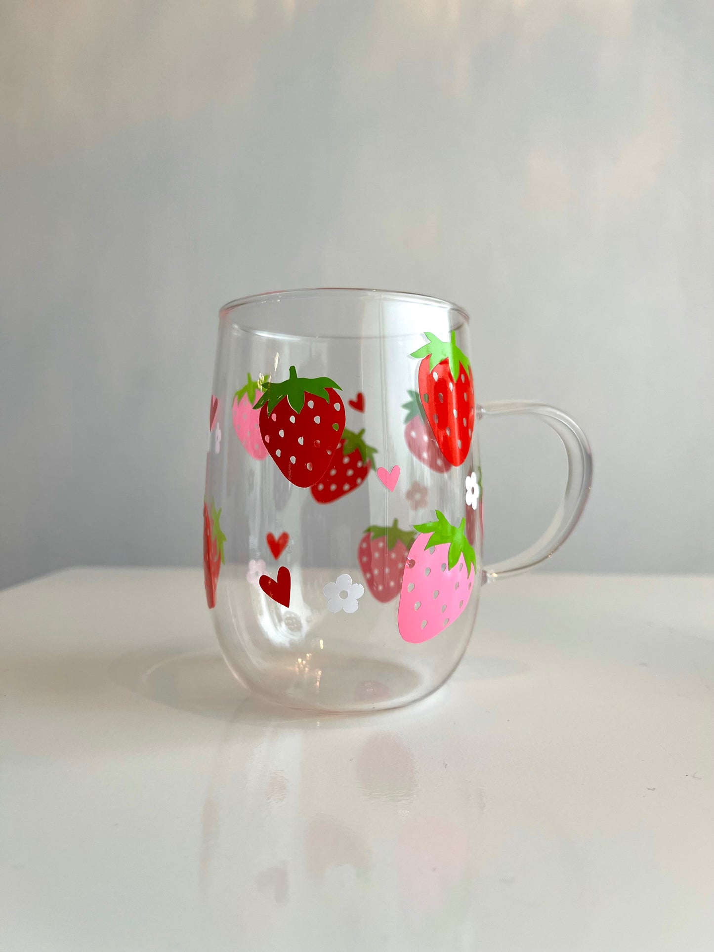 Strawberry Glass Mug