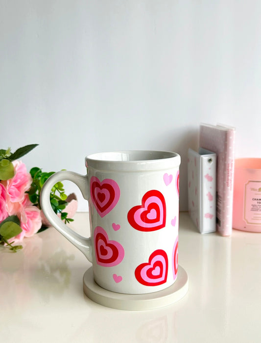 Hearts Valentines Ceramic Mug