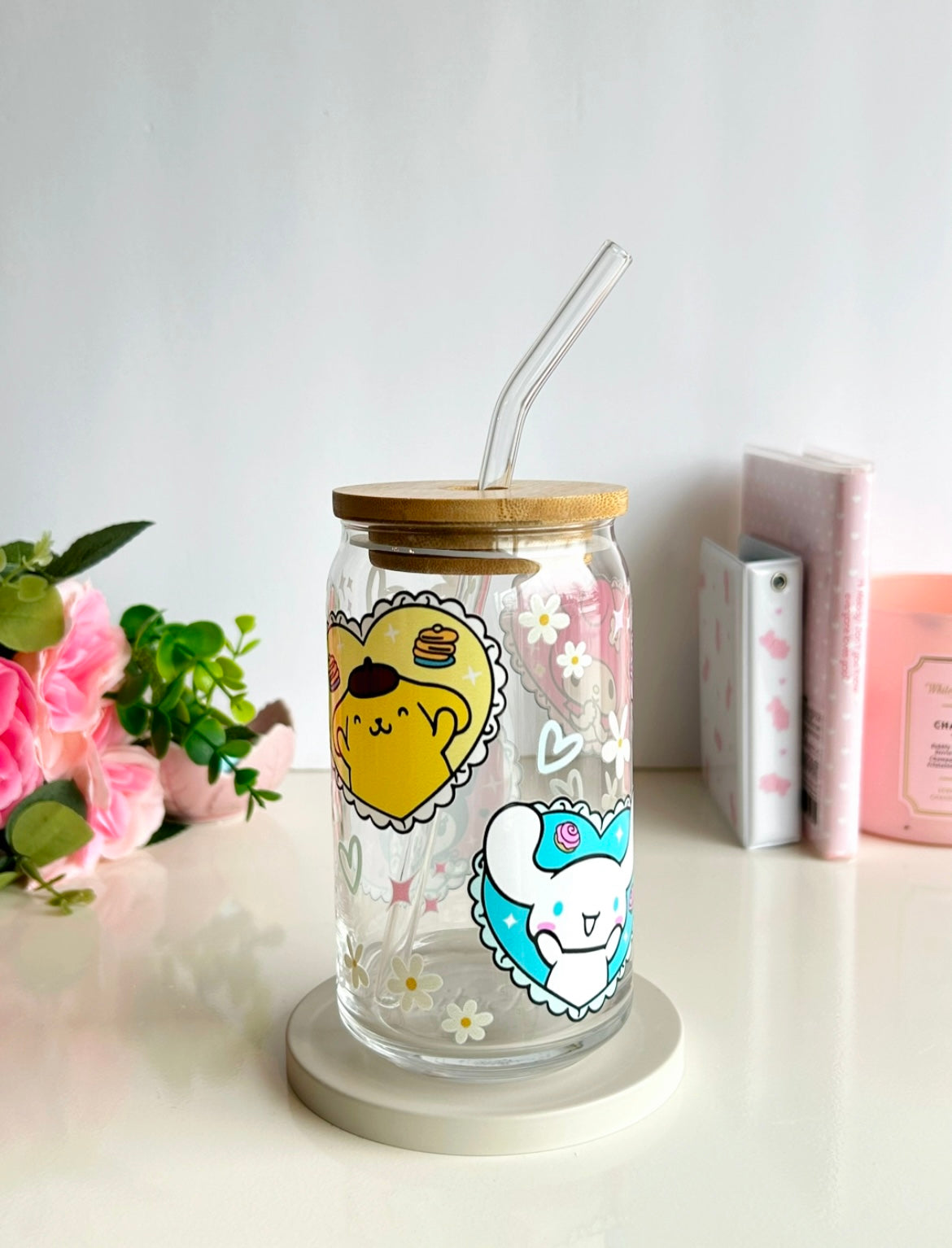 Sanrio Characters Love Glass Can