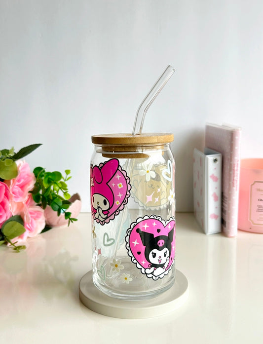 Sanrio Characters Love Glass Can