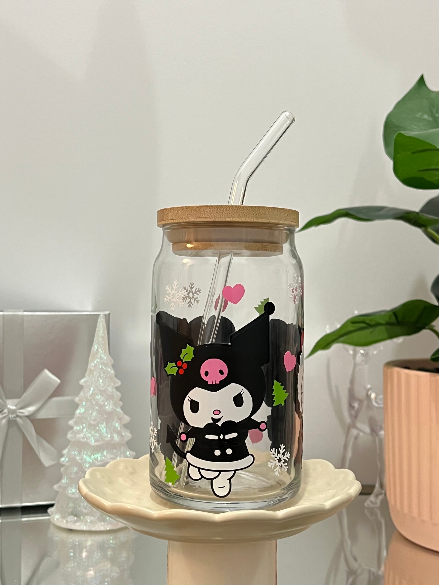 Sanrio girlies Can Glass