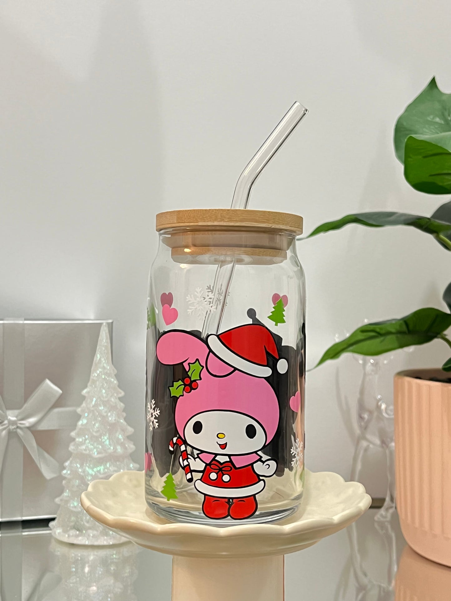 Sanrio girlies Can Glass