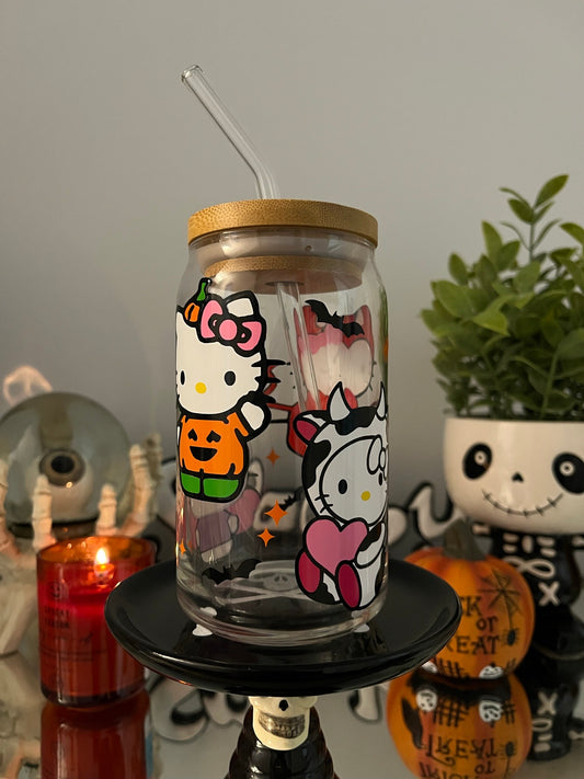 Hello Kitty Spooky Can Glass